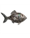 Poisson sculpture métallique 100x60x20cm