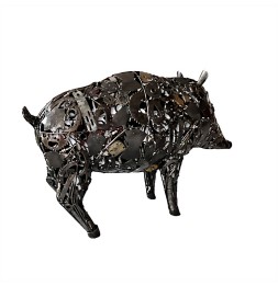 Sanglier sculpture métallique 130x80x55cm