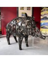 Sanglier sculpture métallique 130x80x55cm