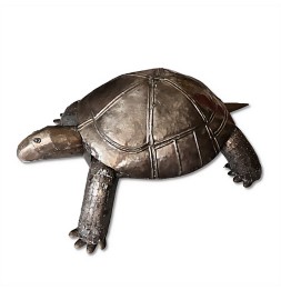 Tortue sculpture métallique...