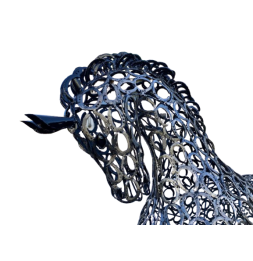 Cheval sculpture métallique 290x205x60cm