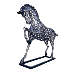 Cheval sculpture métallique...