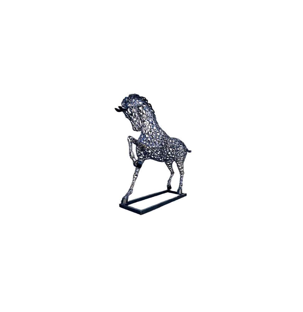 Cheval sculpture métallique 290x205x60cm
