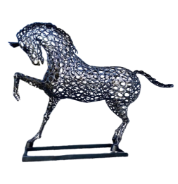 Cheval sculpture métallique 290x205x60cm