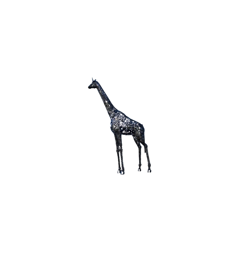 Girafe sculpture métallique 283x190x45cm