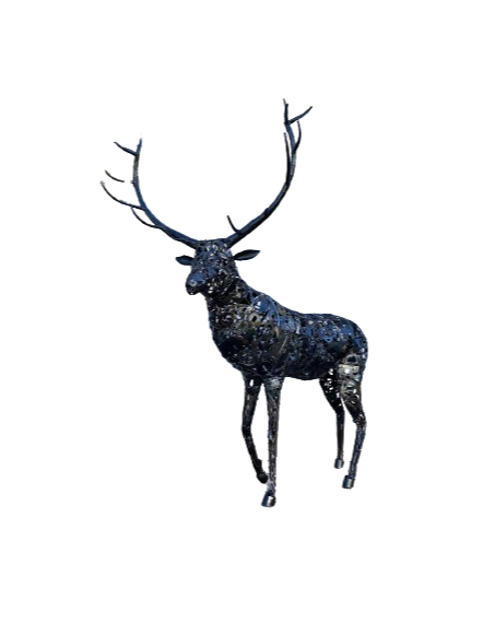 Cerf sculpture métallique 270x200x150cm