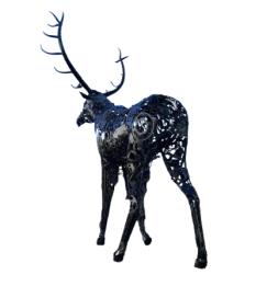 Cerf sculpture métallique 270x200x150cm