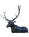 Cerf sculpture métallique 270x200x150cm