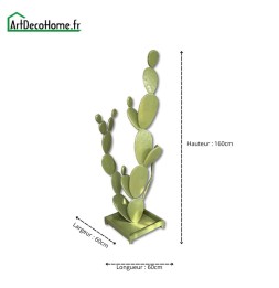 Cactus sculpture métallique 160x60x60cm
