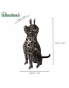 Chien sculpture métallique 90x70x35cm