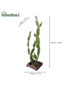 Cactus sculpture métallique 180x55x45cm