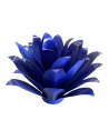 Fleur azur sculpture métallique