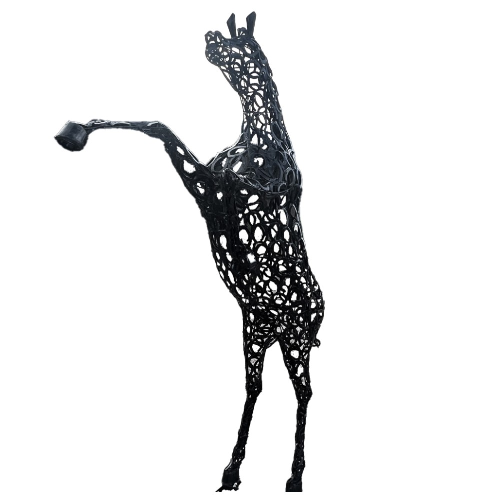 Cheval cabré sculpture métallique 320x90x150cm