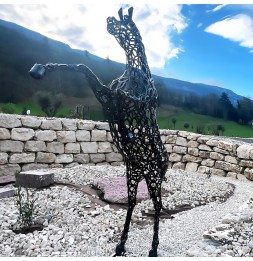 Cheval cabré sculpture métallique 320x90x150cm