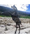 Cheval cabré sculpture métallique 320x90x150cm