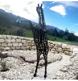 Cheval cabré sculpture métallique 320x90x150cm