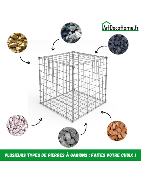 Gabion 50x50x50 cm (remplie)