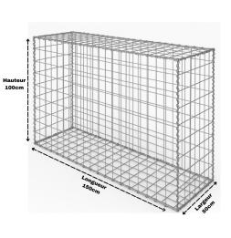 Gabion 150x50x100 cm (vide)
