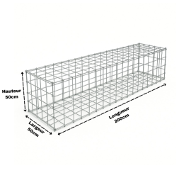 Gabion 200x50x50 cm (vide)