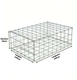 Gabion 150x100x50 cm (remplie)