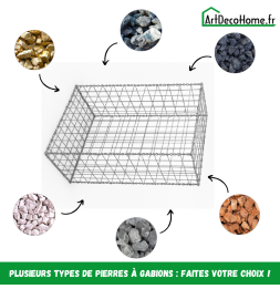 Gabion 100x50x100 cm (remplie)