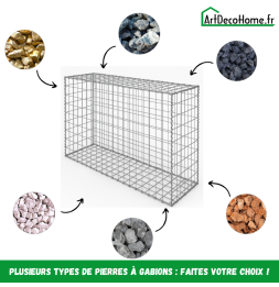 Gabion 150x50x100 cm (remplie)