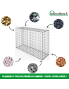 Gabion 150x50x100 cm (remplie)
