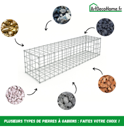 Gabion 200x50x50 cm (remplie)