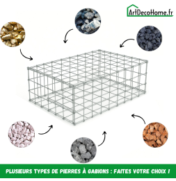 Gabion 150x100x50 cm (remplie)
