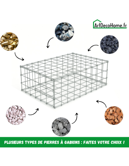 Gabion 150x100x50 cm (remplie)