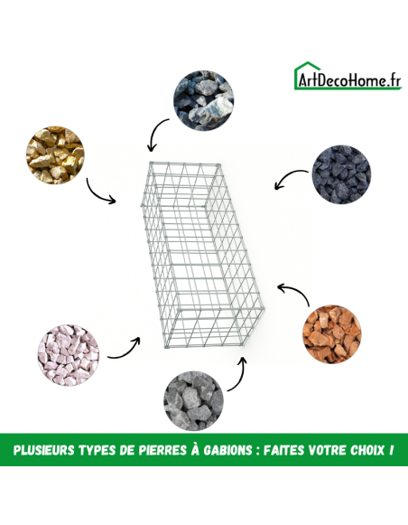 Gabion 200x100x50 cm (remplie)