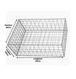 Gabion 80x40x80 cm (vide)