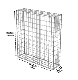 Gabion 100x25x100 cm (vide)