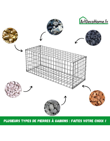 Gabion 150x50x50 cm (remplie)