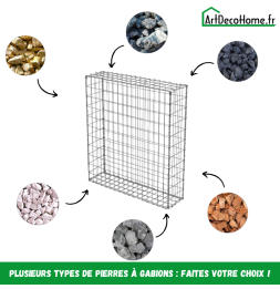 Gabion 100x25x100 cm (remplie)