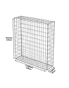 Gabion 100x25x100 cm (remplie)
