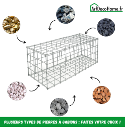 Gabion 100x50x50 cm (remplie)