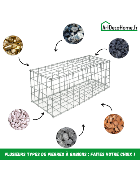 Gabion 100x50x50 cm (remplie)