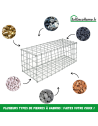 Gabion 100x50x50 cm (remplie)