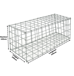 Gabion 150x100x100 cm (remplie)
