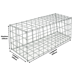 Gabion 200x100x100 cm (remplie)