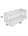 Gabion 100x50x50 cm (vide)