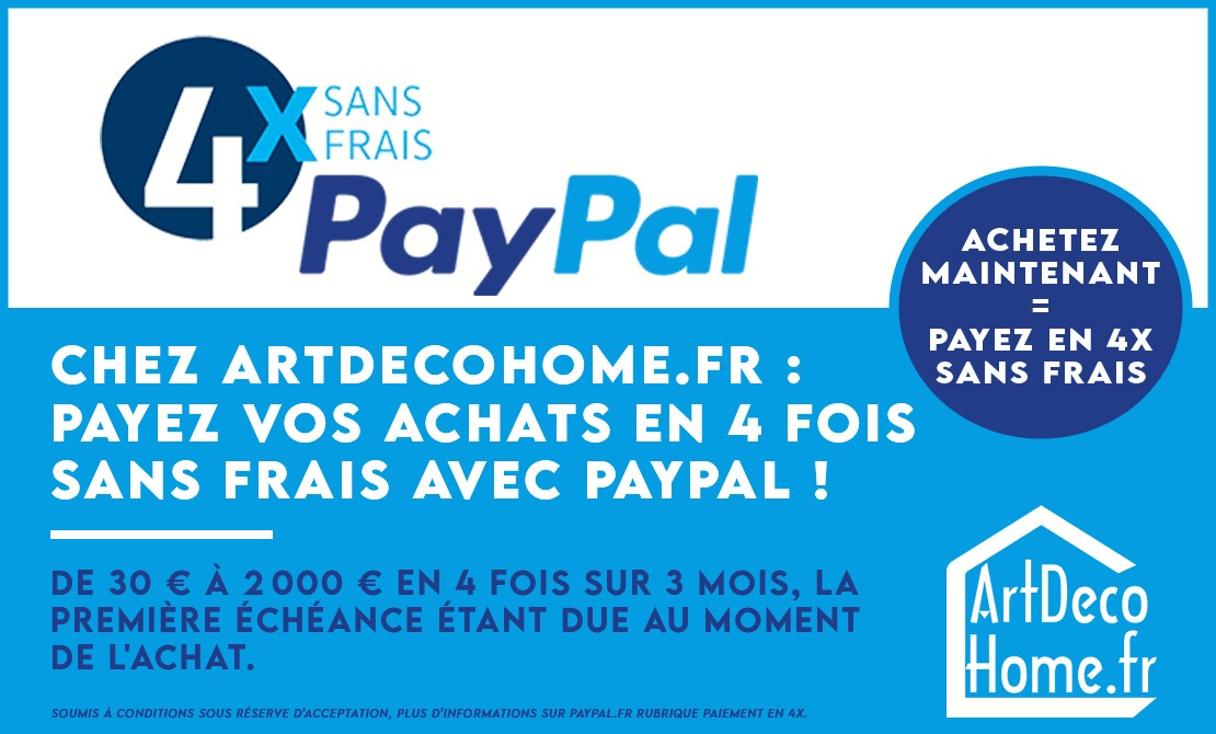 Payez en 4x sans frais avec Paypal